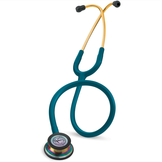 3M Littmann 5807 Gökkuşağı Çan, Karayip Mavisi Hortum Classic III Stetoskop