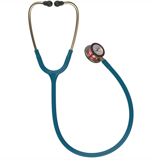 3M Littmann 5807 Gökkuşağı Çan, Karayip Mavisi Hortum Classic III Stetoskop