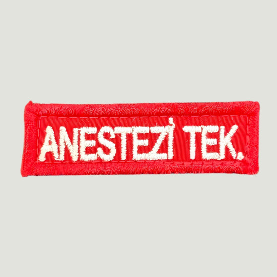 Anestezi Teknikeri Ünvan kokartı