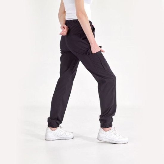 ÇİZGİ MEDİKAL Siyah Jogger Lüks Likra Pantolon