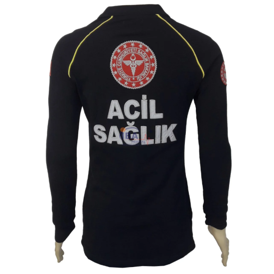 İBA MEDİKAL Yeni 112 Lacivert Fermuarlı Swith (Reglan Kol)