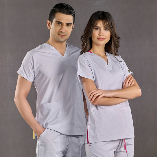 Çizgi Medikal Dr Greys Terikoton Gri Takım (İnce Kumaş) Çizgi Medikal Dr Greys Terikoton Gri Takım (İnce Kumaş)