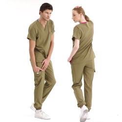 ÇİZGİ MEDİKAL Jogger Lüks Likralı Haki Takım