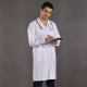 ÇİZGİ MEDİKAL Erkek Doktor Klasik Yaka Vizit Önlüğü ( Alpaka Kalın Kumaş)