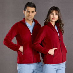 ÇİZGİ MEDİKAL Hastane Polar Ceket Bordo 